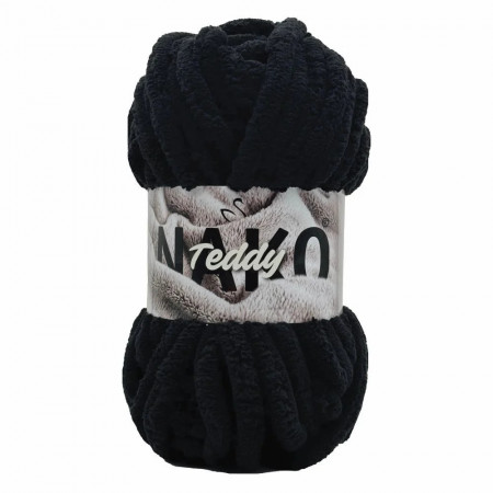 NAKO Teddy - 200g Kuschelgarn - Farbe 217 Schwarz
