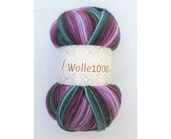 !NEU! Wolle1000 - Batik 200g - Farbe 41 flieder-petrol