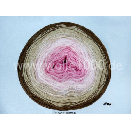 Farbverlauf #34 - Rosa-Babyrosa-Beige-Nuss