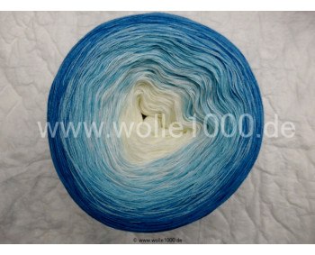 Farbverlauf #45 - Wollweiss-Aqua-Ultramarine