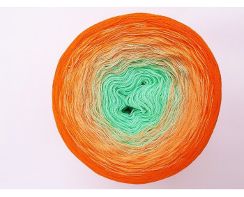 #508 - Mint-Quarz-Orange - 100% Baumwolle - Bobbel
