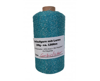 Beilaufgarn mit Lurex - 100g ca. 1300m - Caribic/Silber