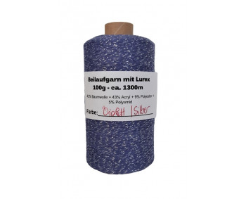 Beilaufgarn mit Lurex - 100g ca. 1300m - Violett/Silber