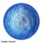Farbverlauf #45 - Wollweiss-Aqua-Ultramarine