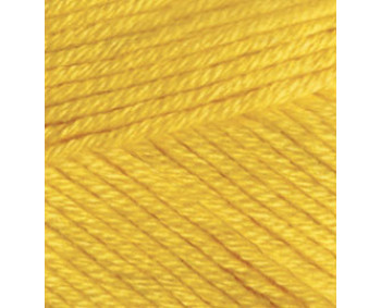 !Farbe 488 gelb - ALIZE Bella Uni 50g Baumwolle