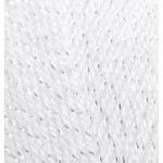 Farbe 55 weiß - ALIZE Sal Sim mit Glitzer 100g