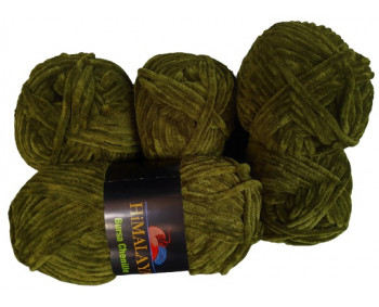 Himalaya Bursa Chenille - dunkle grüne Töne - 5er Pack - Sonderposten