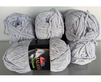 Himalaya Bursa Chenille - helle graue Töne - 5er Pack - Sonderposten