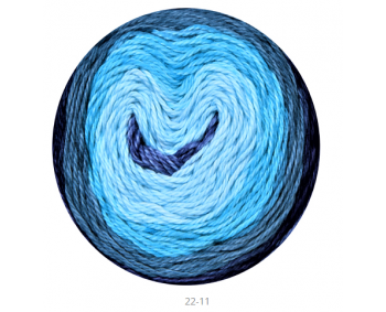 22-11 - Cotton Royal Color Waves 100% Baumwolle fibra natura - 100g