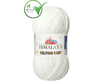 Farbe 80301 weiß - Himalaya Dolphin Baby  100g