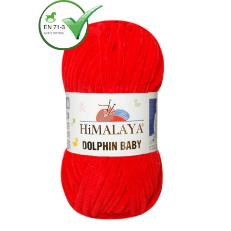 Farbe 80318 rot - Himalaya Dolphin Baby  100g
