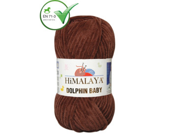 Farbe 80336 dunkelbraun - Himalaya Dolphin Baby  100g