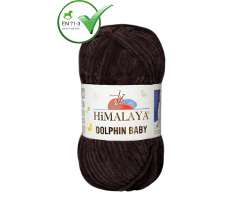 Farbe 80343 schwarzbraun - Himalaya Dolphin Baby  100g