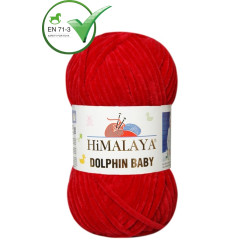 Farbe 80352 dunkelrot - Himalaya Dolphin Baby  100g