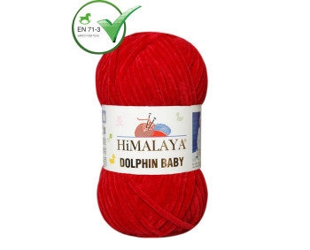Farbe 80352 dunkelrot - Himalaya Dolphin Baby  100g