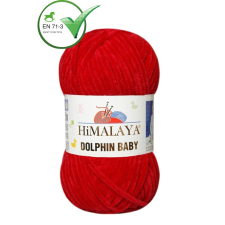 Farbe 80352 dunkelrot - Himalaya Dolphin Baby  100g