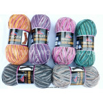 Farbe 120-02 - lila-flieder-natur - Himalaya Socks Bamboo Sockenwolle 100g