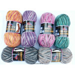 Farbe 120-04 - petrol-türkis-anthrazit - Himalaya Socks Bamboo Sockenwolle 100g