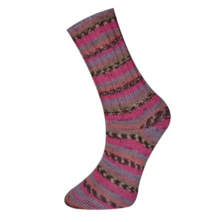 Farbe 120-03 - pink-flieder-natur - Himalaya Socks Bamboo Sockenwolle 100g