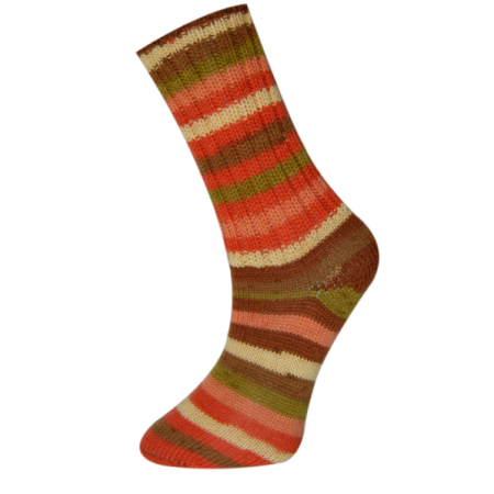 Farbe 140-03 lachs-braun-oliv - Himalaya Socks Sockenwolle 100g