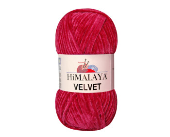 Farbe 90010 darkpink - Himalaya Velvet  100g - Chenille Garn