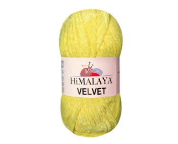 Farbe 90013 gelb - Himalaya Velvet  100g - Chenille Garn