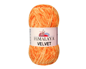 Farbe 90016 orange - Himalaya Velvet  100g - Chenille Garn