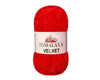 Farbe 90018 rot - Himalaya Velvet  100g - Chenille Garn