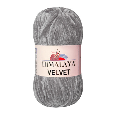Farbe 90020 mittelgrau - Himalaya Velvet  100g - Chenille Garn