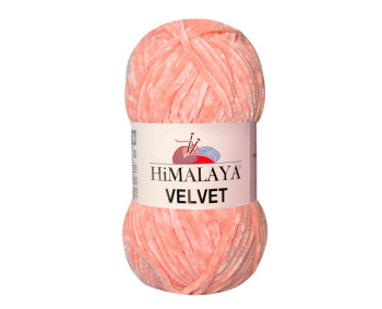 Farbe 90023 coral - Himalaya Velvet  100g - Chenille Garn