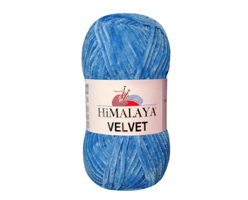 Farbe 90027 blau - Himalaya Velvet  100g - Chenille Garn
