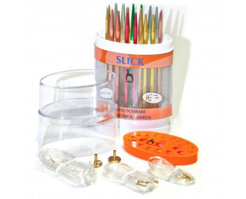 PONY SLICK austauschbare Rundstricknadeln / 9 Paare ( 3 - 7 mm)