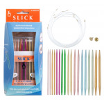 PONY SLICK austauschbare Rundstricknadeln / 9 Paare ( 3 - 7 mm)