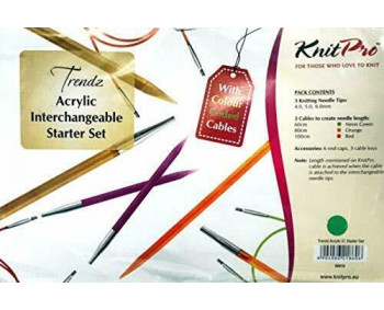 KnitPro Trendz Acryl - Starter Set 4, 5, 6 mm in Vinyltasche