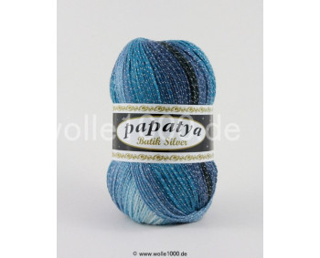 555-19 - Papatya Batik Silver - blautöne 100g