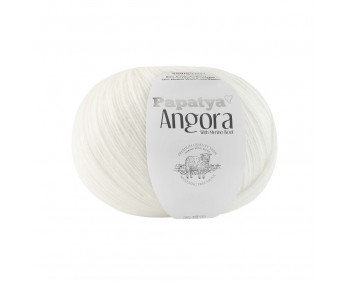 Farbe 1000 weiss - Papatya Angora Uni 100g 