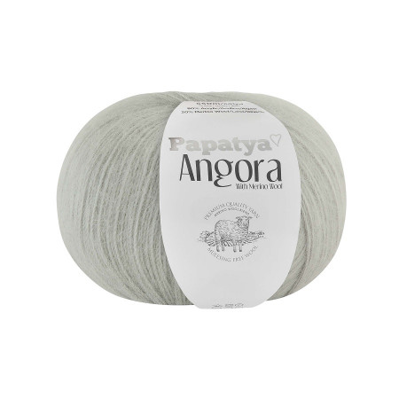 Farbe 2120 hellgrau - Papatya Angora Uni 100g 