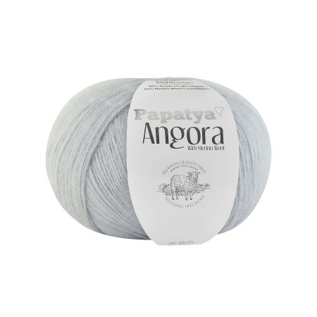Farbe 2530 grau - Papatya Angora Uni 100g 