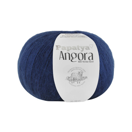 Farbe 5280 marine - Papatya Angora Uni 100g 