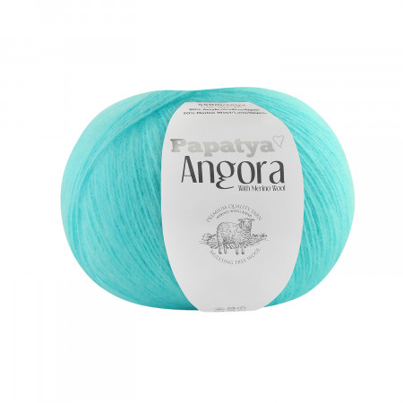 Farbe 5620 türkis - Papatya Angora Uni 100g 
