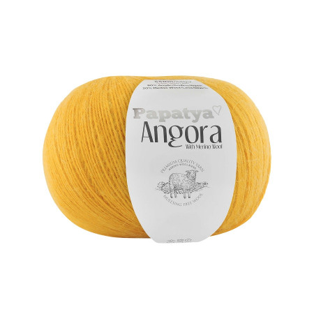 Farbe 8740 senfgelb - Papatya Angora Uni 100g 