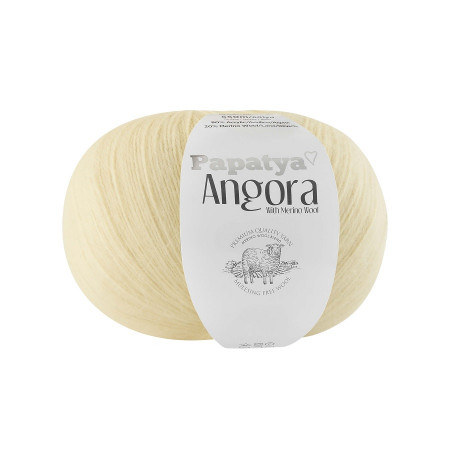 Farbe 9215 creme - Papatya Angora Uni 100g 