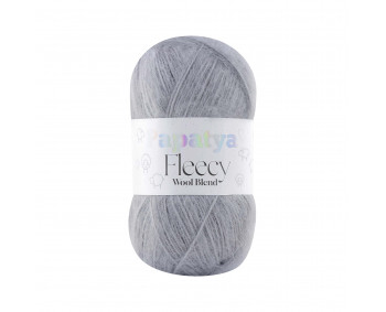 Papatya Fleecy - 100g - Wool Blend -  Farbe 2560 hellgrau