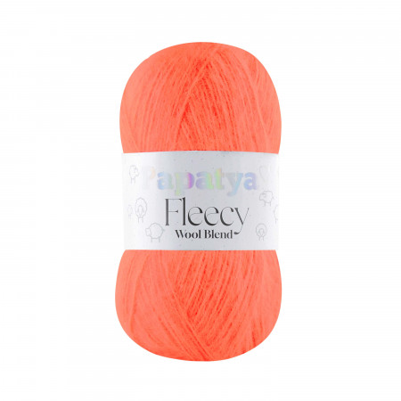 Papatya Fleecy - 100g - Wool Blend -  Farbe 4840 neonorange