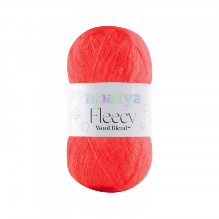 Papatya Fleecy - 100g - Wool Blend -  Farbe 4855 neonrot