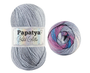 Papatya Batik Glitter - 100g - Farbe 02