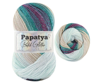 Papatya Batik Glitter - 100g - Farbe 03