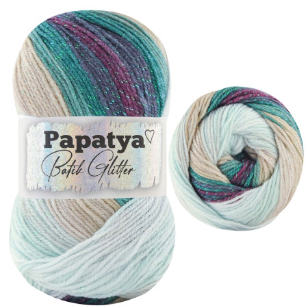Papatya Batik Glitter - 100g - Farbe 03
