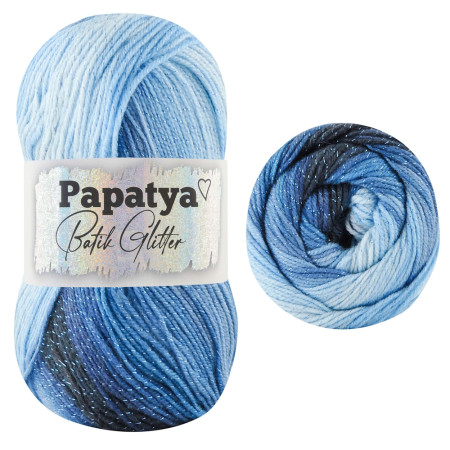 Papatya Batik Glitter - 100g - Farbe 04