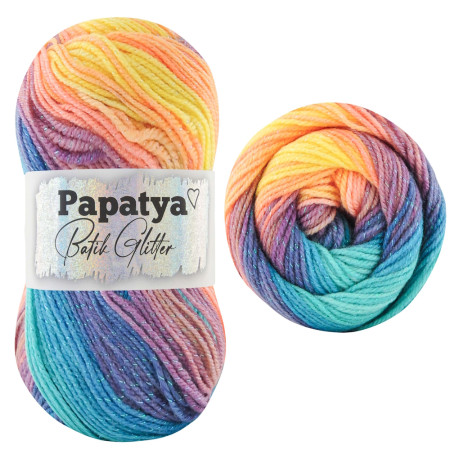 Papatya Batik Glitter - 100g - Farbe 06